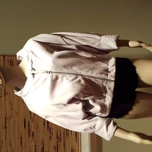 Marc Jacobs Blush Pink Cotton Crop Jacket With 3/4 Sleeves Size L